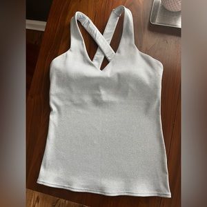 ALO Elevate tank Heather Grey size L Large worn once!